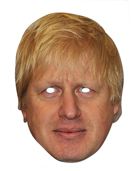 Boris Johnson British Prime Minister Card Party Face Mask