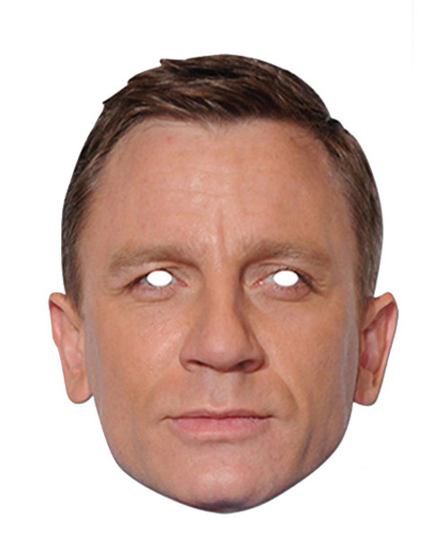 Daniel Craig Celebrity James Bond Card Party Face Mask