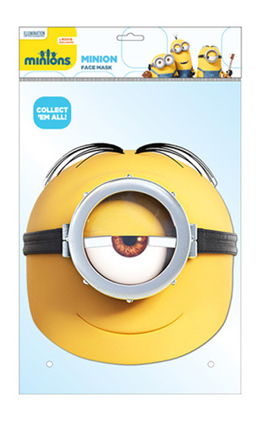 Masque officiel de fête de la carte Minions Stuart