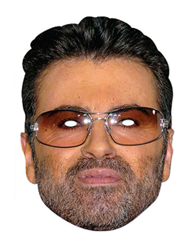 George Michael Celebrity Single Card Party Face Mask