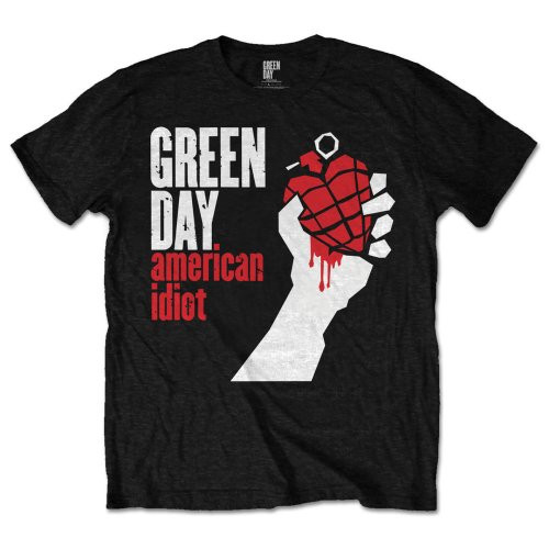 Green Day American Idiot Logo Black Official Unisex T Shirt