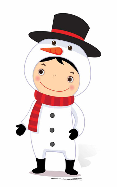 Mini Snowman Cardboard Cutout