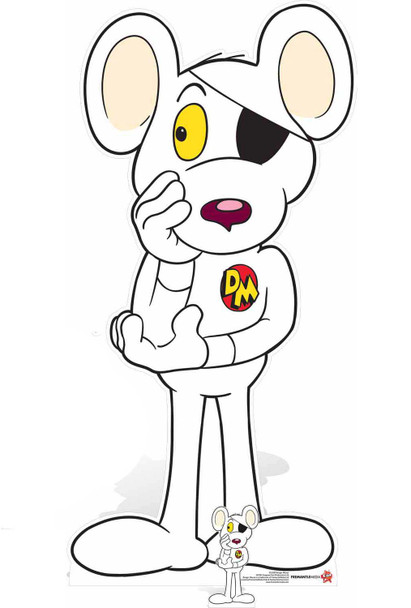 Danger Mouse with Mini Cardboard Cutout