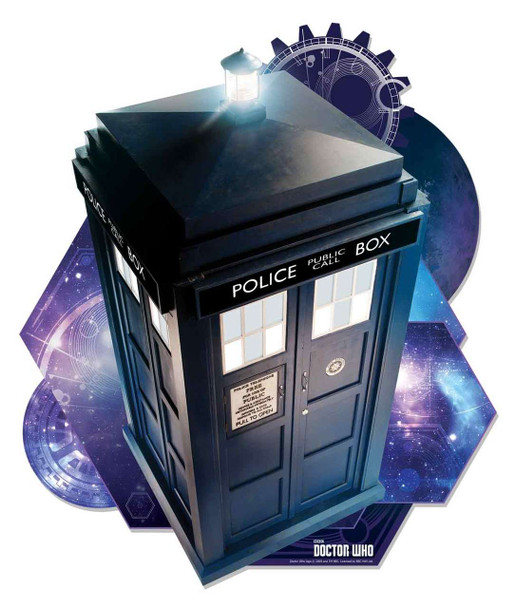 Die Tardis aus Doctor Who, offizieller Pappaufsteller zur Wandmontage 