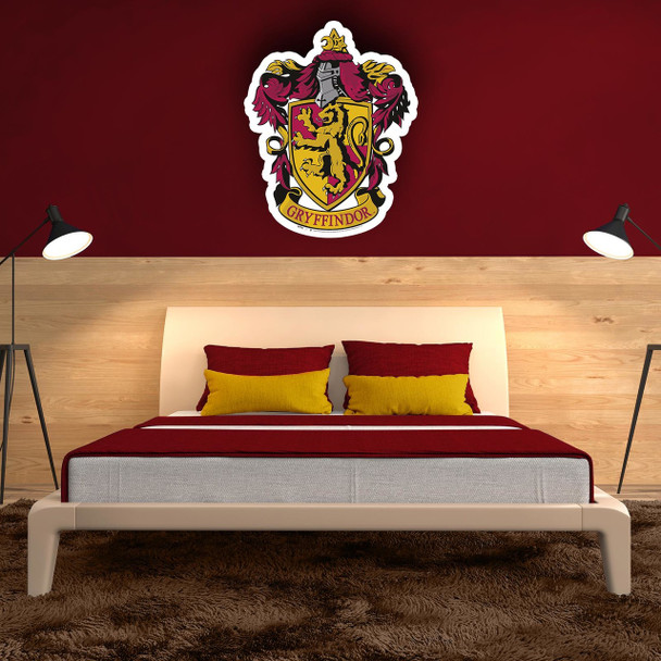 Gryffindor Crest Wall Mounted Couout in situ