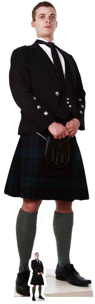 Scottish Man in Kilt Lifesize Pap Cutout / Standup / Standee