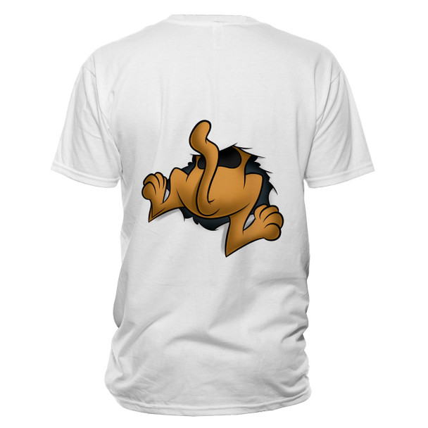 Scooby-Doo Rip Through Official Unisex White T-Shirt Back