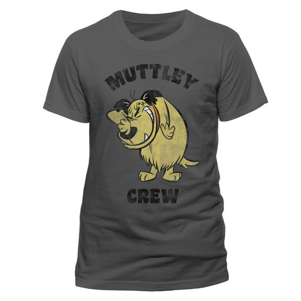 Wacky Races Muttley Crew Official Unisex Grey T-Shirt