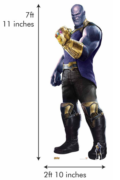 Thanos The Mad Titan Avengers Infinity War Giant Cardboard Cutout / Standup with free table top cutout