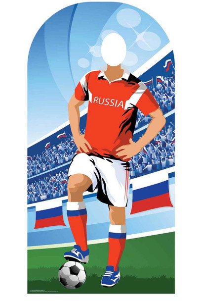 VM 2018 Rusland Fodbold Pap Cutout Stand-in