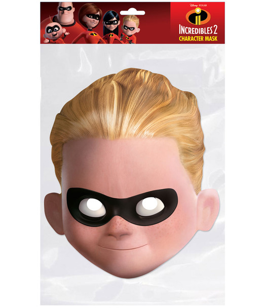 Dash parr Incredibles 2 masque facial de fête à carte unique 2d