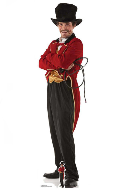 Circus circusdirecteur kartonnen uitsnede / standup / standee