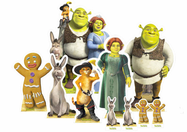 Shrek Table Top Cardboard Cutouts Party Pack of 10