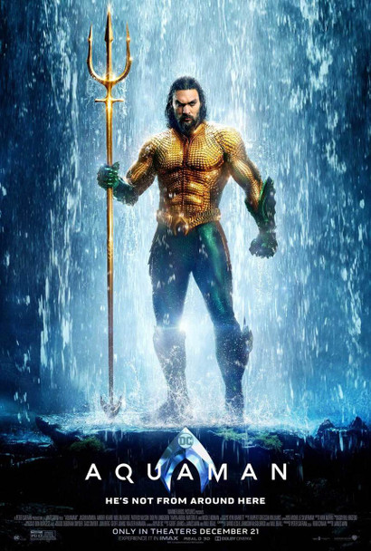Aquaman Original Movie Poster - Double Sided Regular Style A