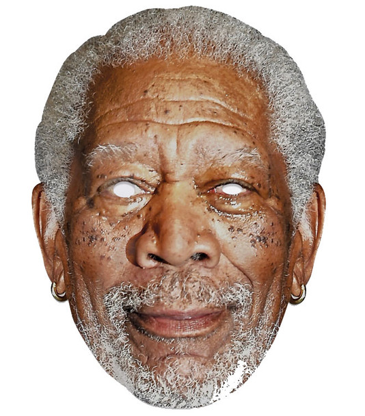 Morgan Freeman einzelne 2D-Karten-Party-Gesichtsmaske