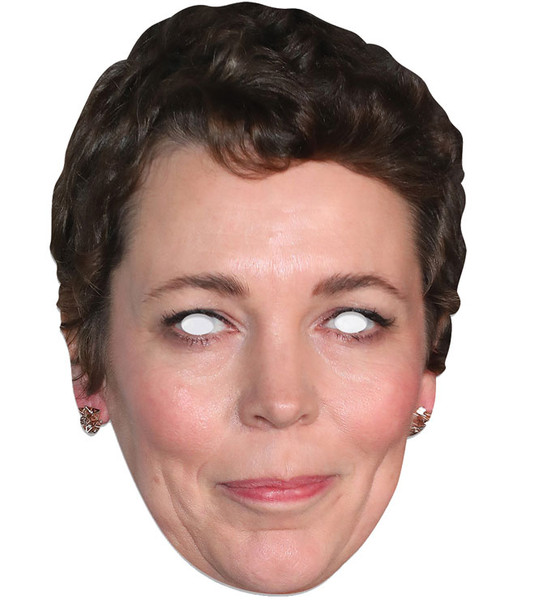 Olivia Colman Single 2D Card Party Face Mask