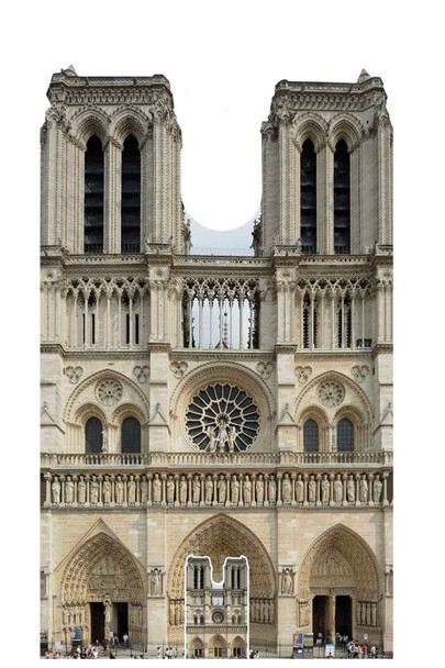 Notre Dame Cathedral Cardboard Cutout / Standee / Standup