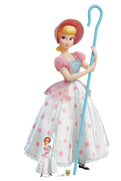 Robe à pois Bo Peep officielle Disney Toy Story 4 découpe en carton grandeur nature