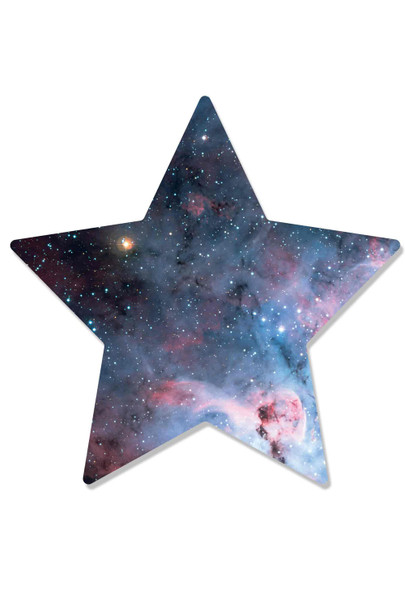 Stars within a Star Wall Mounted 3D Effect Cardboard Cutout