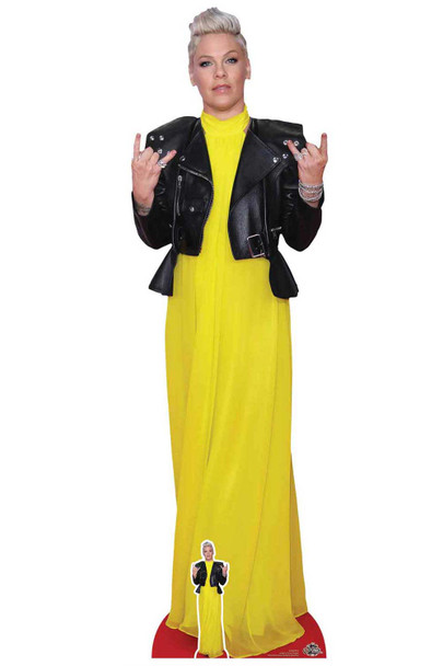 Pink Pop Rock Star Lifesize Cardboard Cutout / Standee / Standup