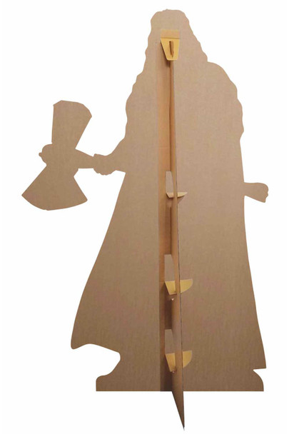 Rear of Thor Stormbreaker Cardboard Cutout