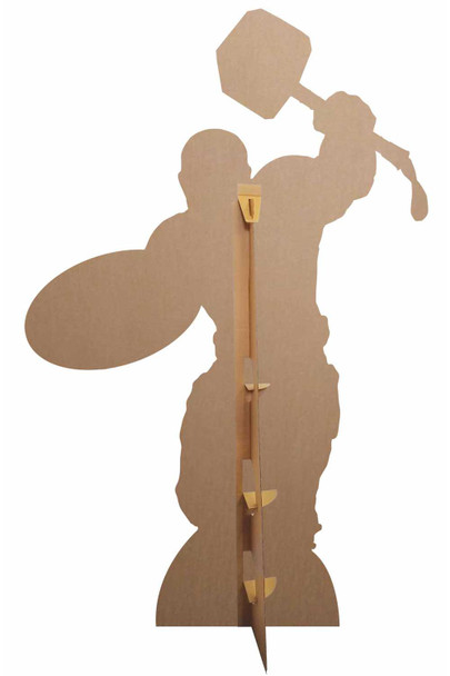 Rear of Captain America Mjolnir Giant Cardboard Cutout