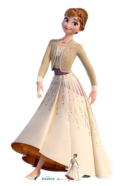 Anna Cream Dress from Frozen 2 Official Disney Cardboard Cutout