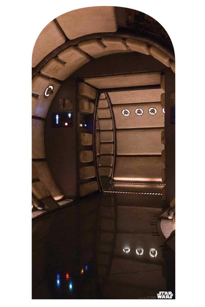 Star Wars Millennium Falcon Corridor Official Cardboard Cutout Backdrop 