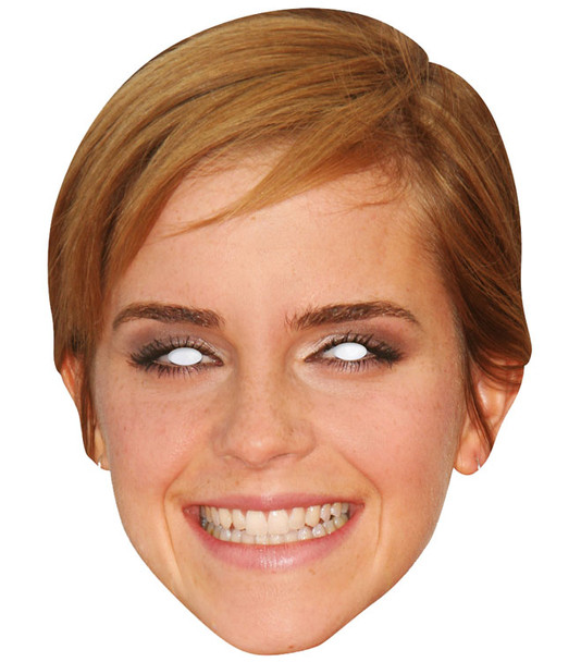 Emma Watson Celebrity 2D Single Card Party Face Mask