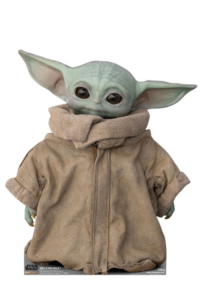 The Child (Baby Yoda) Alternate Pose Official Mandalorian Cardboard Cutout