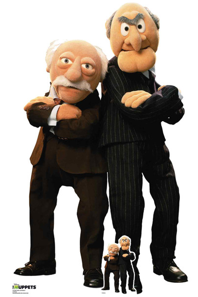 Statler en Waldorf van The Muppets officiële levensgrote kartonnen uitsnede