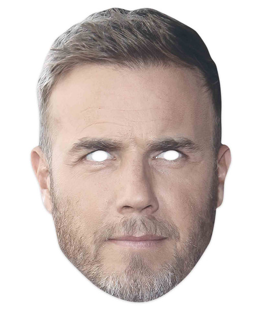 Gary Barlow Celebrity Singer 2D Single Card Party Mask