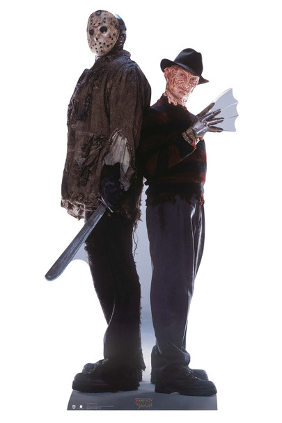 Freddy Krueger and Jason Voorhees Official Lifesize Cardboard Cutout