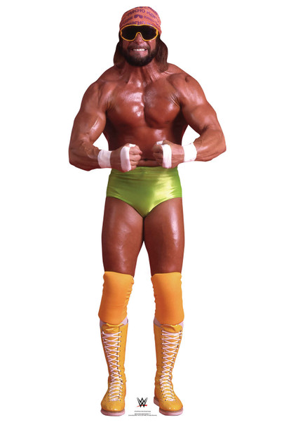 Macho Man Randy Savage Green Shorts WWE Lifesize Cardboard Cutout