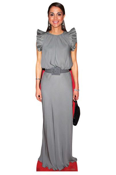 Queen Rania of Jordan Grey Dress Lifesize Cardboard Cutout