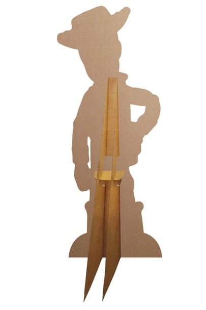 Rear of Woody Toy Story Cardboard Cutout Disney Decoration Pack - Includes 6 Mini Cutouts