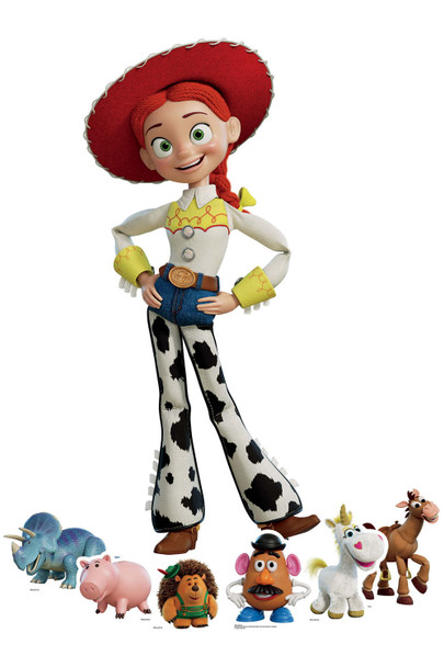 Jessie Toy Story kartonnen uitsnijding Disney decoratiepakket - bevat 6 mini-uitsnijdingen