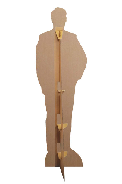 Rear of Sam Heughan Black Suit Lifesize Cardboard Cutout