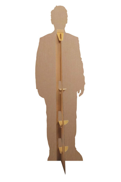 Rear of Paul Rudd Actor Grey Jacket Lifesize Cardboard Cutout / Standee