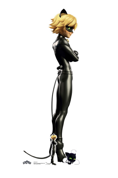 Cat Noir from Miraculous Ladybug Lifesize Cardboard Cutout Official Standup
