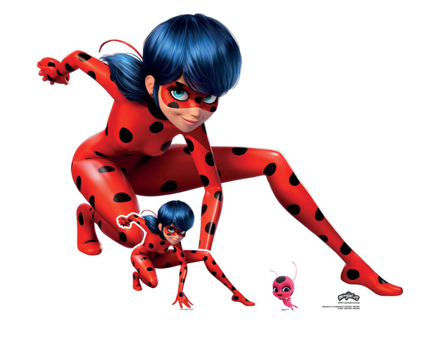 Ladybug Crouching from Miraculous Ladybug Lifesize Cardboard Cutout Official Standup