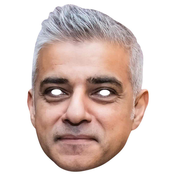 Sadiq Khan Mayor of London 2D Card Party Face Mask