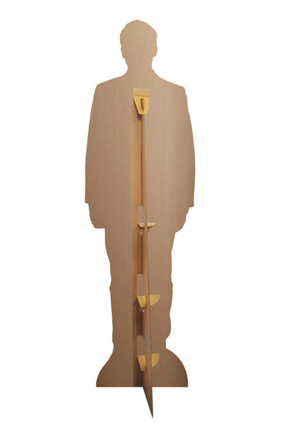 Rear of Emmanuel Macron French President Lifesize Cardboard Cutout