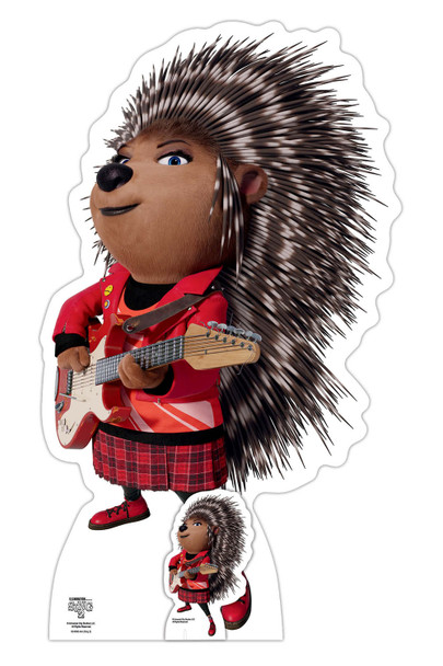 Ash the Porcupine uit Sing 2 officiële kartonnen uitsnede/standee 