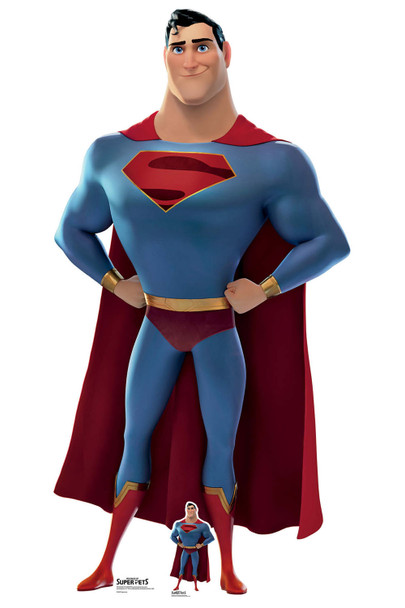 Superman aus DC League of Super-Pets, offizieller Pappaufsteller / Standee