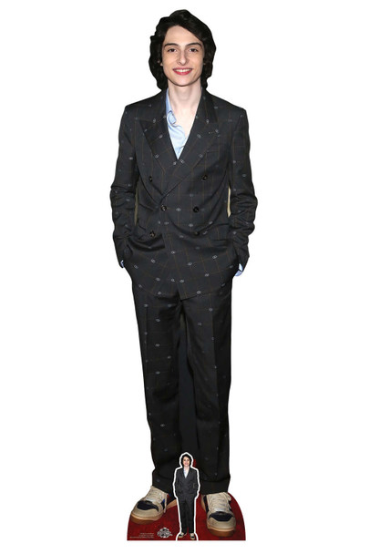 Finn Wolfhard Black Suit Lifesize Cardboard Cutout / Standup