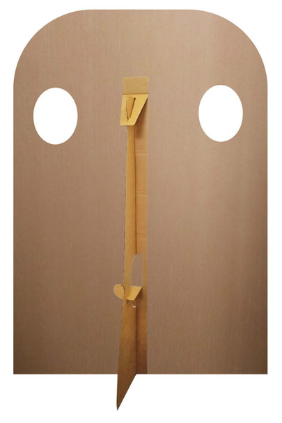 Rear of Three Kings Christmas Child Size Cardboard Stand In Cutout