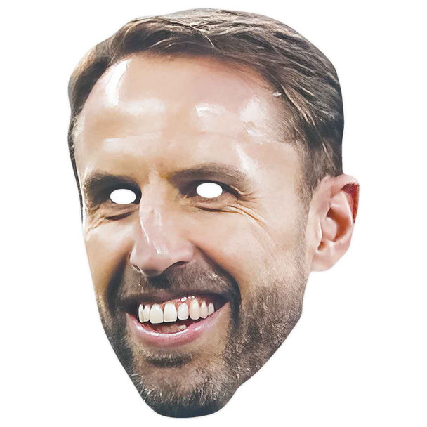 Gareth Southgate Engeland voetbalmanager enkele 2D-kaart feestmasker