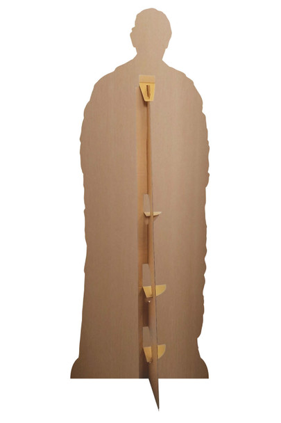 Parte trasera de la túnica dorada del rey Carlos III Recorte de cartón de tamaño natural / Persona de pie