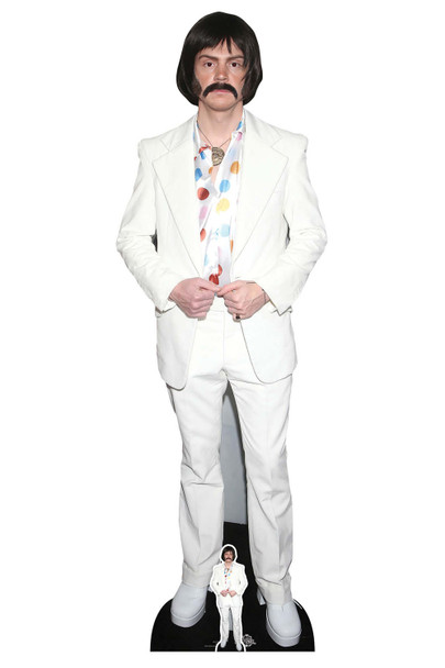 Evan Peters Wig and Moustache Lifesize Cardboard Cutout / Standee